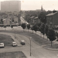 Broomspring Lane from Broomhall Flats, September 1977 | Photo: Tony Allwright