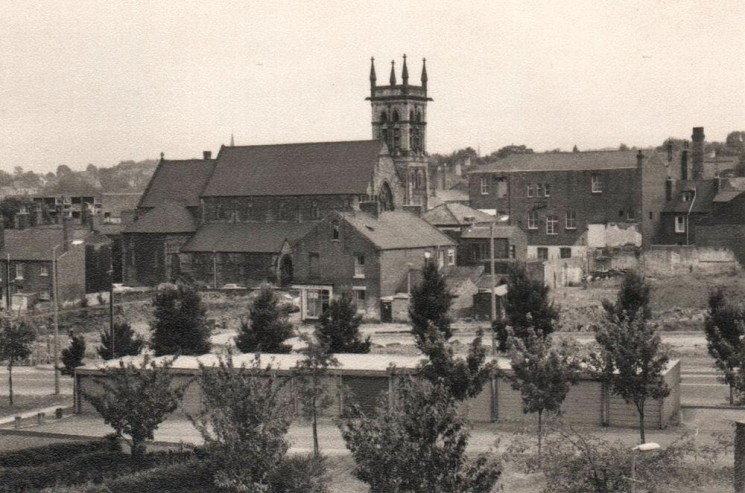 St Silas Church and Old Rope Works, September 1977 | Photo: Tony Allwright