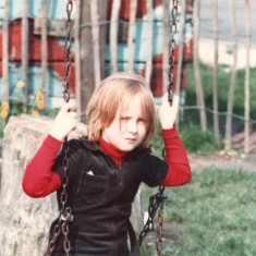 Girl on swing, Broomhall adventure playground. June 1978 | Photo: Tony Allwright