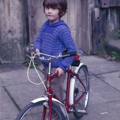 Boy with bike, Broomhall. July 1978 | Photo: Tony Allwright