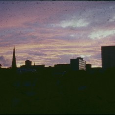Skyline with evening clouds, July 1978 | Photo: Tony Allwright