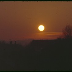 Sunset from Broomhall Flats, December 1978 | Photo: Tony Allwright