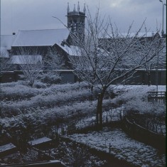 St Silas Church from Broomhall Flats, January 1979 | Photo: Tony Allwright
