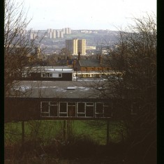 Broomhall Flats in distance, December 1978 | Photo: Tony Allwright