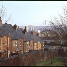 Back of Broomspring Lane, December 1978 | Photo: Tony Allwright