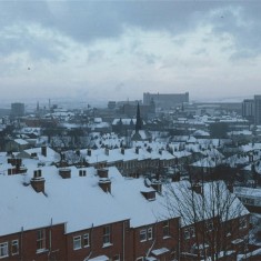 Broomspring Lane and the City under snow, January 1979 | Photo: Tony Allwright