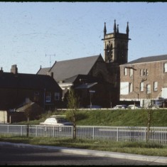 Hanover Way and St Silas Church, September 1979 | Photo: Tony Allwright