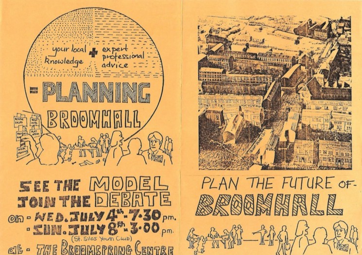 Planning Broomhall Leaflet: front and back covers. 1979 | Image: Mike Fitter