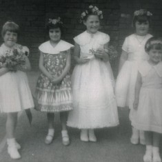 Andrea Sawdon (centre): May Queen, 1960 | Photo: Andrea Lee