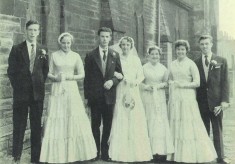 St Silas Wedding of Brenda Cartwright and Geoff Seddon: 1955