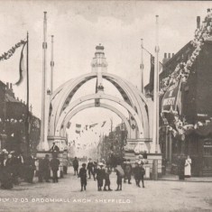 'Broomhall Arch': constructed for the Royal Visit to Sheffield on 12th July, 1905 | Photo: OUR Broomhall