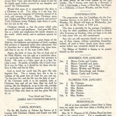 St Silas Parish Magazine: Page 3. January 1955 | Image: Pat Collins
