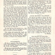 St Silas Parish Magazine: Page 4. January 1955 | Image: Pat Collins