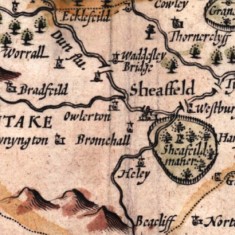 1610 West Riding of Yorkshire Map by John Speede | Map: SALS