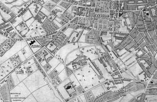 1838 Sheffield Map published with White's History and Directory of Yorkshire | Map: SALS
