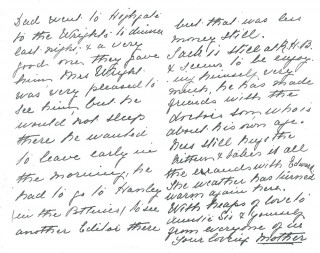 Dickinson letter 7: 6th September 1911. Page 2 | Photo: Judith Gaillac
