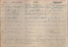 St Andrew's Church Visitor Book: 1948-1955