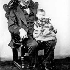 Thomas Hayball with Grandchild Clara Hayball, 1851 | Photo: SALS PSy00540