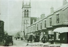 Baratt's Watchmaker's shop, Broomhall Street and a St Silas choir boy