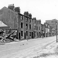 Demolition of buildings on Broomhall Street. 1965 | Photo: SALS PSs13860