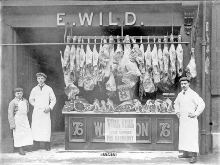 E. Wild, Butcher 76 Broomhall Street. | Photo: SALS PSy02593