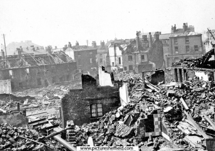 Broomhall Street, air raid damage. 1940 | Photo: SALS PSs01329 & F.H Brindley