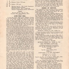 St Andrew's Church Leaflet Page 2. 1953 | St Andrew archive