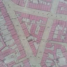 Court 1 & 2, Broomhall Steet map.1889 | Photo: SALS 294.7.25