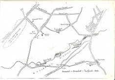 Map of Broomhill and Broomhall ~ 1808