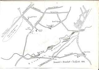 Map of Broomhill & Broomhall. 1808 | Photo: Kelham Island Museum