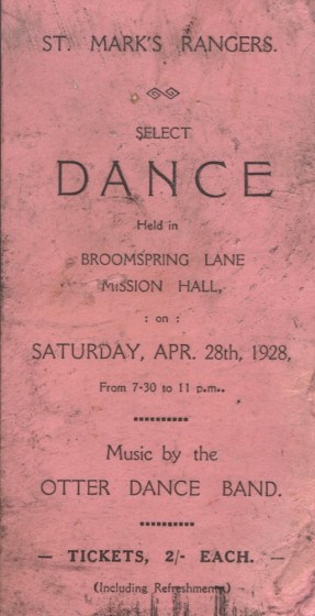 1928 Dance Card