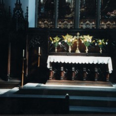 St Silas Church Altar. Anniversary Service. July 1999 | Photo: Audrey Russell
