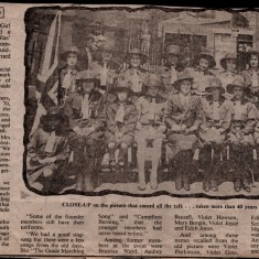 Newspaper article about the 50th anniversary of St Silas guides. Unknown year | Photo: Audrey Russell