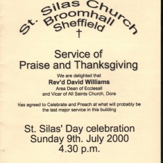 St Silas Newsletter front cover – St Silas Day celebration. July 2000 | Photo: Audrey Russell