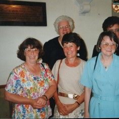 Jenny ? Mary Quibell, Brenda? Audrey Russell , Elaine ? Cath Brown. July 1999 | Photo: Audrey Russell