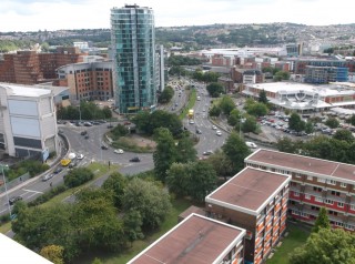 Michael Road area taken from the Hanover Flats roof. August 2014 | Photo: Our Broomhall