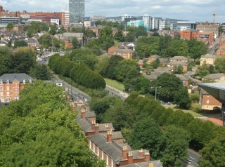 Hanover Way taken from the Hanover Flats roof. August 2014 | Photo: Our Broomhall