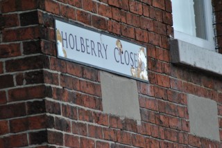 Street Sign for Holberry Close. 2014 | Photo: Our Broomhall 