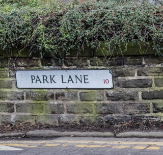 Street Sign for Park Lane. 2015 | Photo: Mark Sheridan