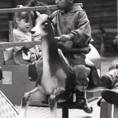 Child on fairground ride. 1992 | Photo: Broomhall Centre 