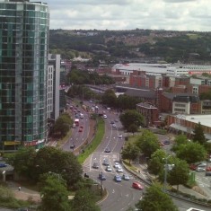 The ring road from Hanover Tower. 2014 | Photo: Our Broomhall