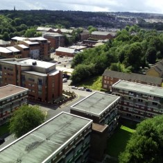Ecclesall Road from Hanover Tower. 2014 | Photo: Our Broomhall