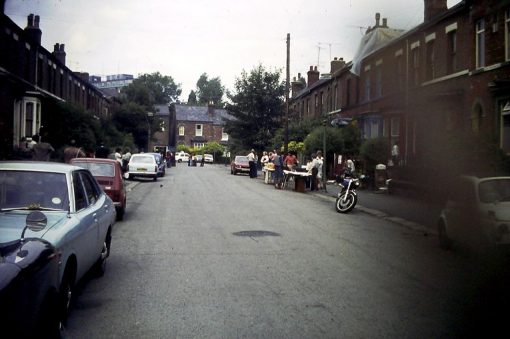Havelock Street Party preparations. 1970s | Photo: David Stevenson