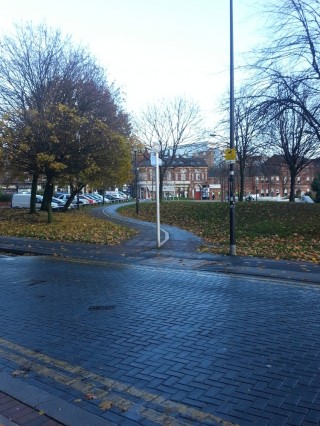 Devonshire Green Footpath showing end of Broomhall Street. 2014 | Photo: Our  Broomhall