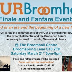 Finale event flyer: March 21st 2015 | Photo: Our Broomhall 