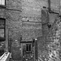 Alley at back of Havelock Square, 1981