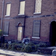 Boarded-up building, c.1988 | Photo: Broomhall Centre