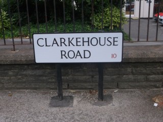 Street Sign for Clarkehouse Road. 2015 | Photo: Our Broomhall 