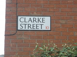 Street Sign for Clarke Street. 2015 | Photo: Our Broomhall 