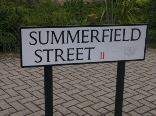 Street Sign for Summerfield Street. 2015 | Photo: Our Broomhall 